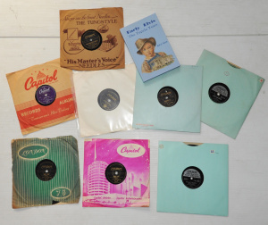 Lot 159 - Lot of Vintage Rock n Roll 78 rpm Records & Book On The Early Year