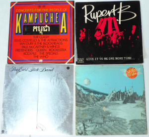 Lot 167 - Mixed lot of vintage vinyl LP records inc The Earl Slick Band - Razor