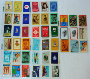 Lot 187 - Group lot of vintage Advertising SWAP Cards inc Mobil, Holden, Cigaret