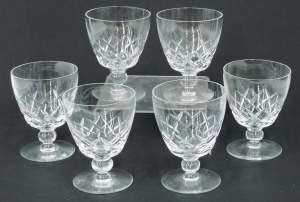 Lot 205 - Set of 6 Stuart Crystal wine glasses - 12cm H