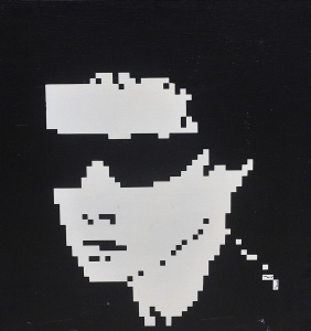 Artist Unknown (Spong) Large Modernist Mixed Media - Lou Reed - Signed & dat