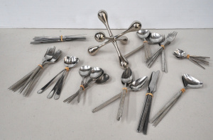 Group lot - Modernist Stainless Steel Cutlery & other items - 3 x Alessi spo
