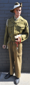 Vintage c WW2 Full Australian Military Battle Dress Uniform - Pants, Battle Jack
