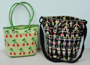 Lot 19 - 2 x Vintage Ladies Tote Bags inc 1980s Australian Skipping Girl & L