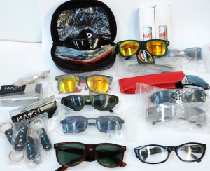 Lot 39 - Group of sunglasses inc vintage Ray-Ban Wayfarers, Arnette safety glass