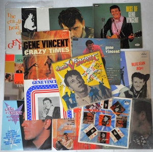 Lot 84 - Collection of Gene Vincent vintage vinyl LP records