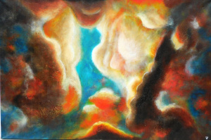 Lot 128 - Jordan J Plotnek (1992 - ) Large Oil Painting on Canvas - After The St