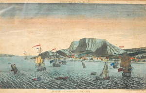 Lot 187 - Framed 18th Century Hand coloured Engraving - Le Cap De Bonne Esperenc