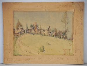 Lot 192 - Amelia Mary Phillips (1882 - 1971) Unframed Watercolour - The Country