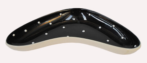 Lot 209 - Mid Century Diana Australian Pottery Boomerang shaped dish - Black gla