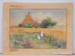 Lot 210 - H G Crabbe (British, Active c1890s) Unframed Watercolour & Gouache