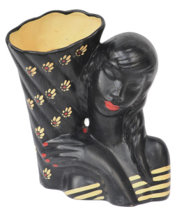 Lot 218 - Vintage original Barsony lamp, lady with vase impressed mark FL 34 - 2