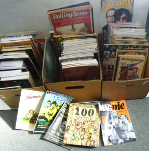 3 x Boxes of books and Auction Art, Antiques Cataloques and books inc, Fishing,