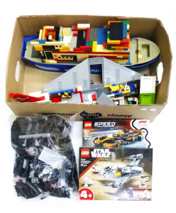 Box Lot of Lego inc, boxed Star Wars, boxed McLaren Speed Champions, and assorte