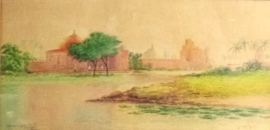 James Swinton Diston (1857 - 1940) Gilt Framed Watercolour & Gouache - Jama