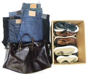 Lot 20 - 2 x Boxes Plus inc Mulberry Leather Embossed Crocodile print Overnight