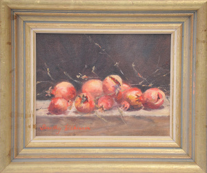 Lot 86 - Dorothy Wilkinson (Active c1980-90s) Small Gilt Framed Oil Painting - M