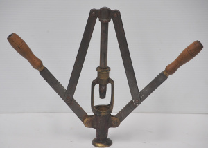 Lot 93 - Early 20thC French bottle corker branded Le Bouchoir Parisian - 31cm H