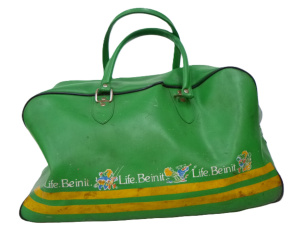 Lot 114 - Vintage Green Vinyl Sports Bag for LifeBe in it Victorian Health Promo
