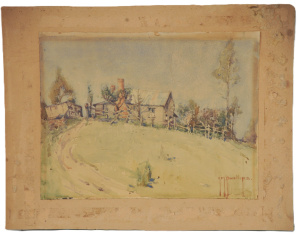 Lot 148 - Amelia Mary Phillips (1882 - 1971) Unframed Watercolour - The Country