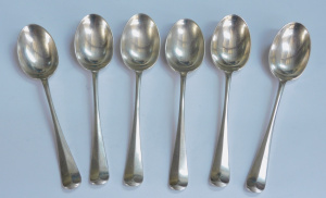 Lot 184 - Hallmarked Sheffield c1907 Sterling Silver Flatware - Set of 6 Teaspoo