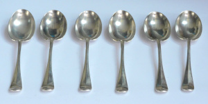 Lot 193 - Hallmarked Sheffield c1908 Sterling Silver Flatware - Set of 6 Dessert