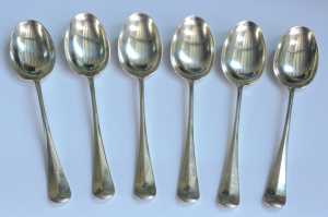 Lot 199 - Hallmarked Sheffield c1900-10 Sterling Silver Flatware - 6 x Tablespoo