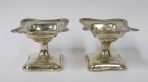 Lot 200 - Pair Hallmarked c1840s Austrian Joseph Reiner Silver pedestal bon bon