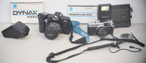 Lot 83 - Box Lot of Vintage Cameras & Accessories incl Minolta Dynax 7000I 3