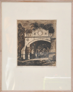 Lot 90 - Vincent Sheldon (1895 - 1945) Framed Etching & Aquatint - Boys Gram