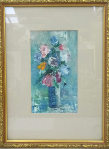 Lot 92 - Stephen Tandori (1936 - ) Gilt Framed Oil Painting - Still Life - signe