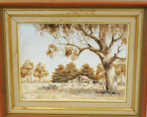 Lot 96 - Allan Ames (1932 - ) Framed Oil Painting - Grazing, Country Landscape -