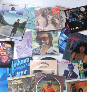 Box Vinyl LP records inc Elon John, Leo Sayer, Donna Summer, Belinda Carlisle, T