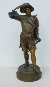 c1900 Don Cesar Spelter Figure 49cm H