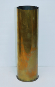 Large heavy brass Mortar shell 105 mm M14 - 37cms H