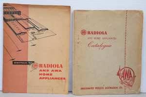 2 x 1950s Australian AWA Radiola & Home Appliances Catalogues - March &
