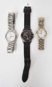 3 x Swiss Made Mens Wrist Watches incl Raymond Weil 5562, Tissot Seastar a6657