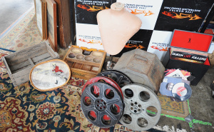 Lot 56 - Lot of Mixed Items incl Film Canister, Wooden Cash Drawer, Mannequin Bu