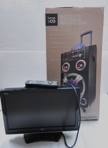Lot 68 - Boxed Home & Co Bluetooth DJ PA Speaker with Disco Light and 19 NEC