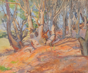 Lot 110 - Bessie Ellen Chapple (New Zealand, 1883 - 1971) Unframed Watercolour -