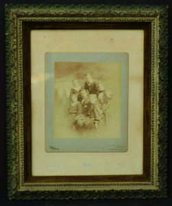 Lot 123 - Gilt framed early 20thC family portrait photograph by the Falk Studios