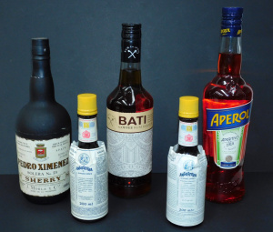 Lot 124 - Mixed Lot of Bottles incl Aperol 700ml Bottle, Bati Coffee Rum 700ml B