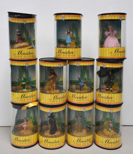Lot 168 - Group lot of Packaged Warner Bros Miniature Wizard of Oz Classic Colle