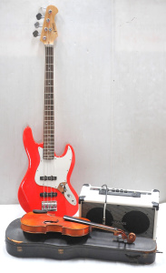 Lot 193 - 3 x Mixed Musical Instruments & Equipment incl Livingstone FA30 Gu