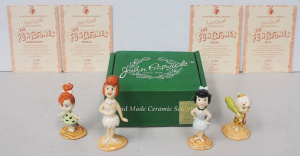Lot 236 - 4 John Beswick Flintstone characters inc Wilma, Betty, Pebbles & B