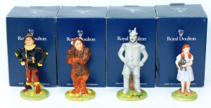 Lot 237 - Set of 4 Boxed Royal Doulton Wizard of Oz character Figures inc Scarec