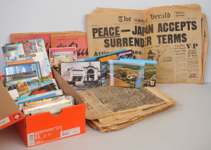 Group lot Vintage Ephemera inc, postcards of Australia, England, France, etc als