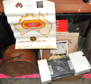 Lot 22 - Mixed lot inc Streets Icecream freezer-top price boards, retro Sheen-M1