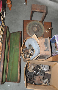 Lot 32 - Group Lot of Vintage Gramophone & Telephone Parts incl Gramophone H