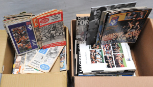 Lot 62 - Large group of vintage VFLAFL footy records from 70s, 80s, 90s inc 1981